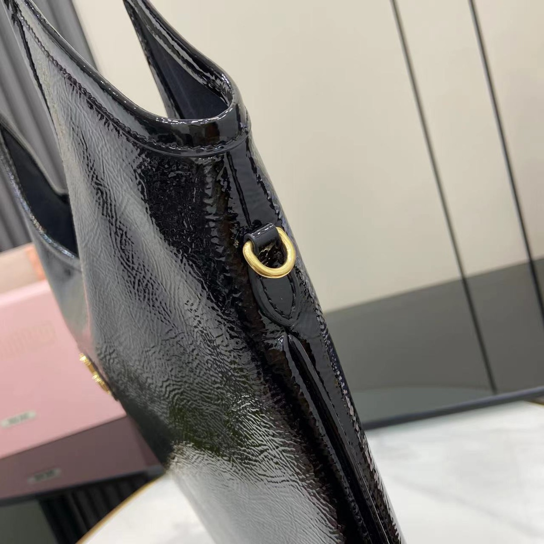 IVY Naplak Leather Tote Bag - Classic Style, Black Oil Wax Finish, 35x40cm 7 i1744915813 2111 4