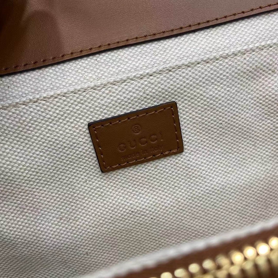 Gucci Go Monogram PVC Shoulder Bag with Chain Strap - Brown 10 i1745075304 4406 8