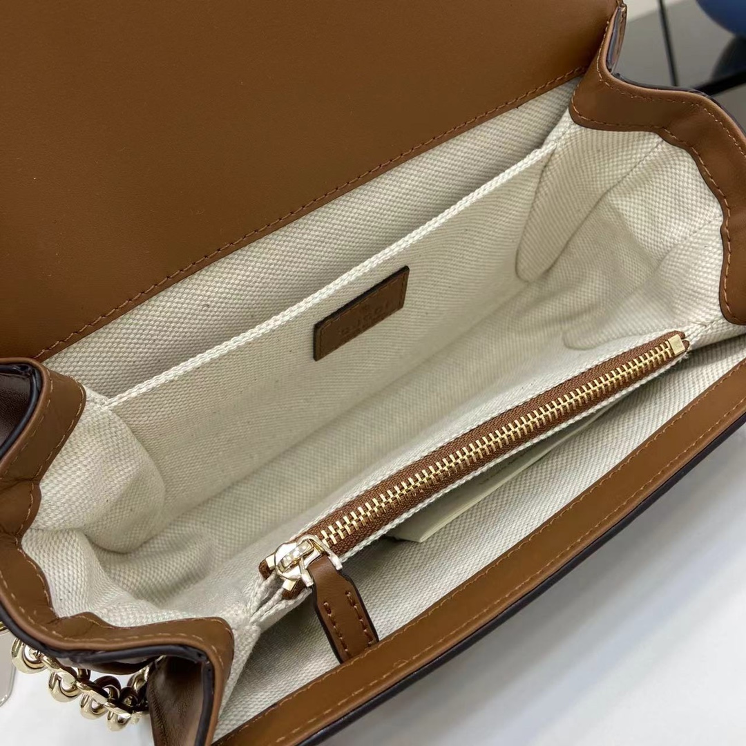 Gucci Go Monogram Canvas Shoulder Bag with Chain Strap - Compact & Chic 9 i1745075330 9299 8