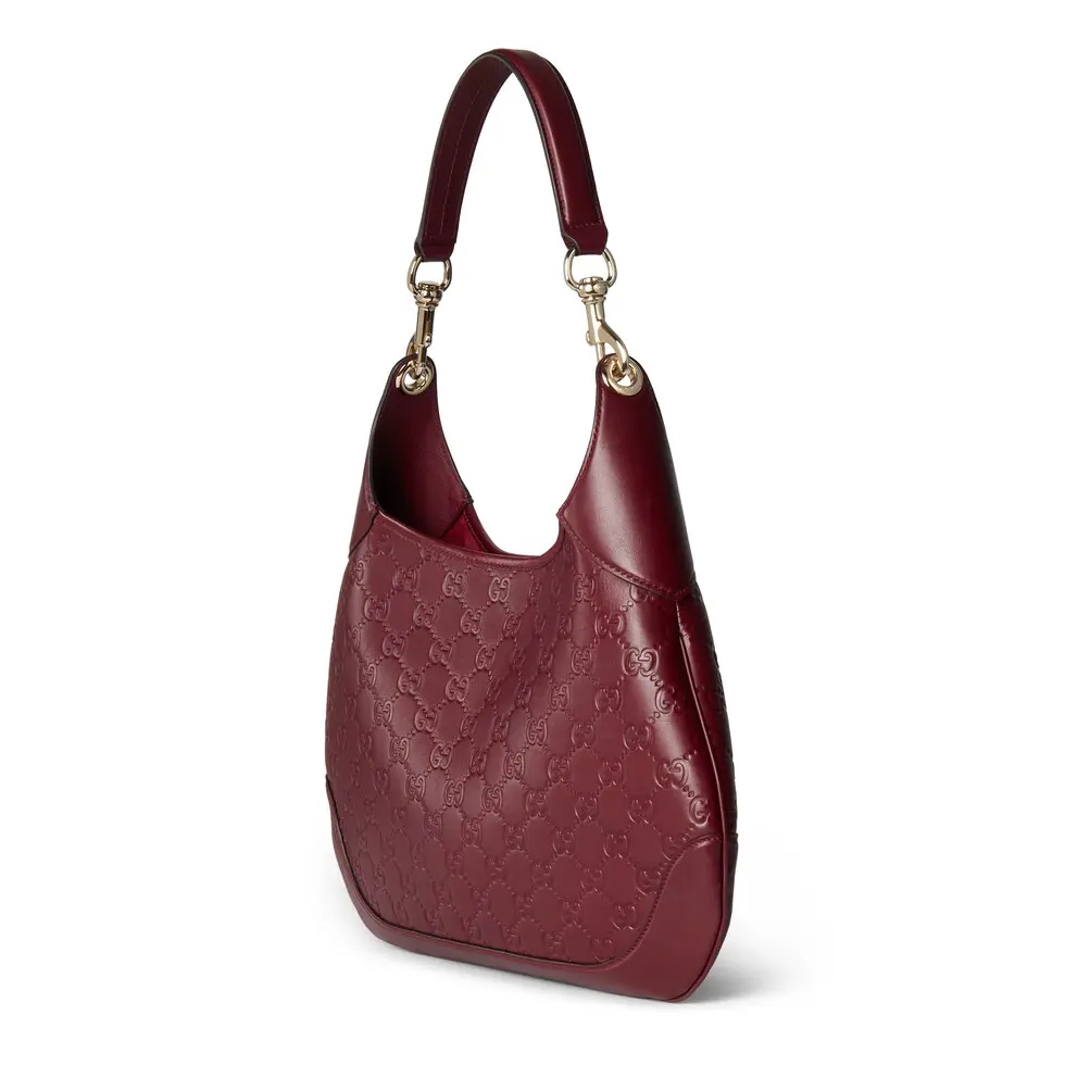 Gucci Body Double Lock Shoulder Bag in Ankara Red Embossed Leather 3 i1745163169 4657 3
