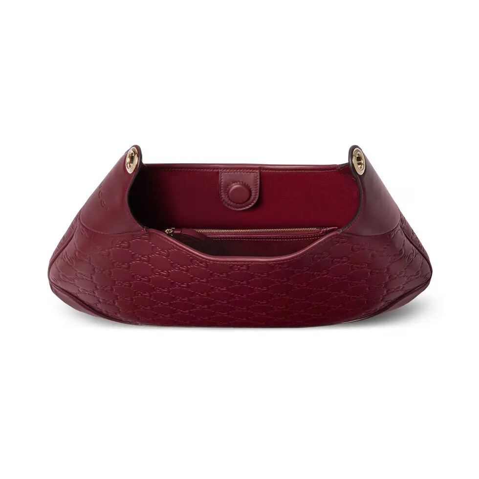 Gucci Body Double Lock Shoulder Bag in Ankara Red Embossed Leather 9 i1745163169 7333 1