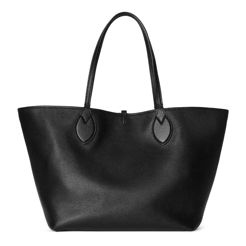Gucci Totissima Reversible Tote Bag Black Grained Leather Beige Canvas 9 i1745163535 8215 1