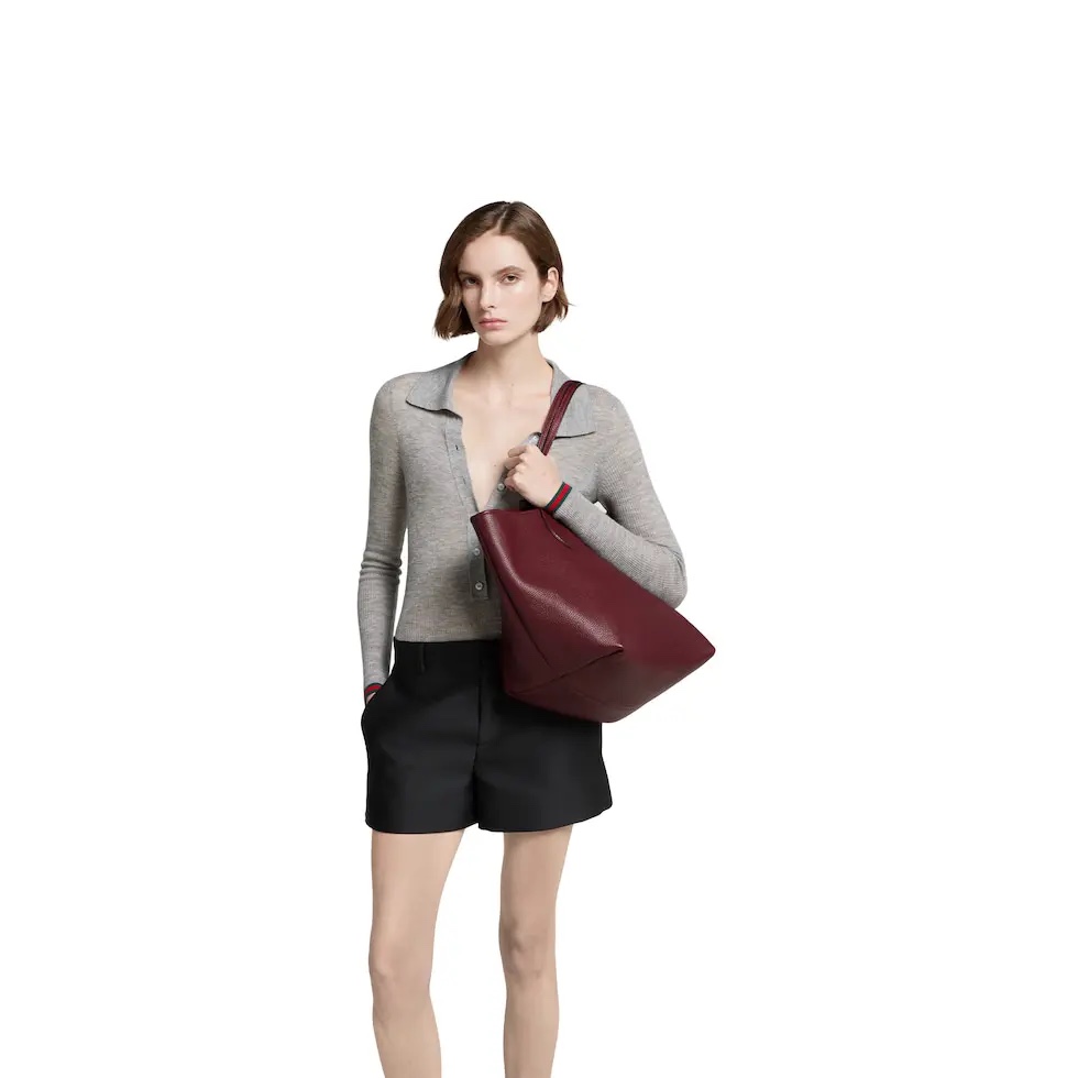 Gucci Totissima Reversible Tote Bag – Anchora Red Leather & Beige Canvas 4 i1745163697 5146 1