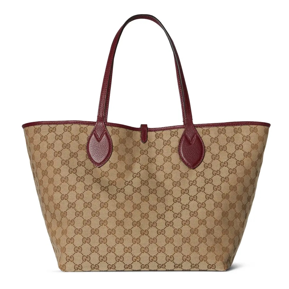 Gucci Totissima Reversible Tote Bag – Anchora Red Leather & Beige Canvas 8 i1745163698 5305 8