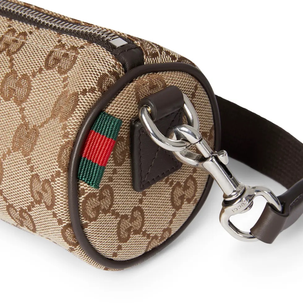 Gucci Beige GG Canvas Mini Bag with Brown Leather Trim and Web Stripe 6 i1745259313 2238 5