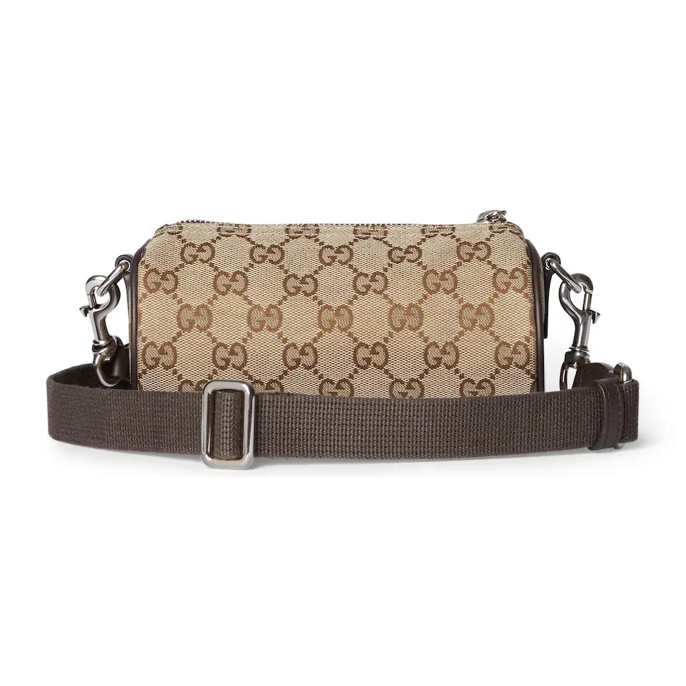 Gucci Beige GG Canvas Mini Bag with Brown Leather Trim and Web Stripe 7 i1745259313 2927 4
