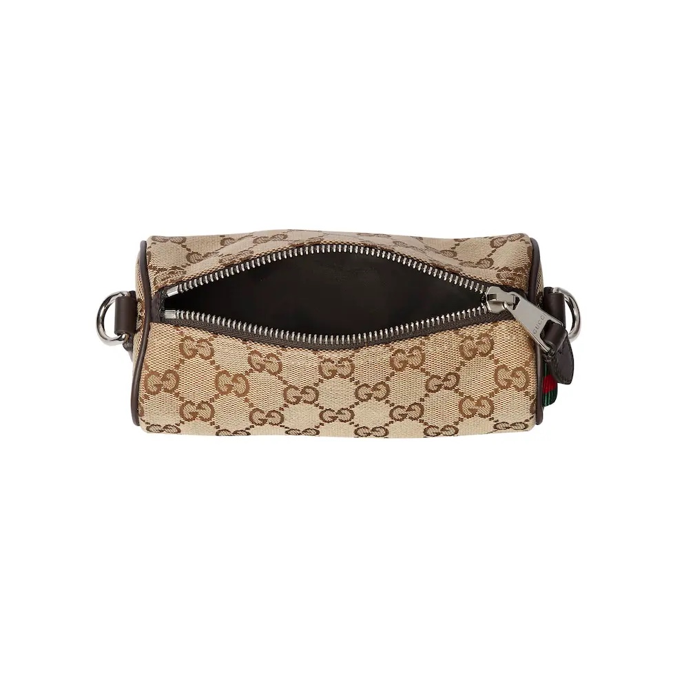 Gucci Beige GG Canvas Mini Bag with Brown Leather Trim and Web Stripe 9 i1745259313 3076 3