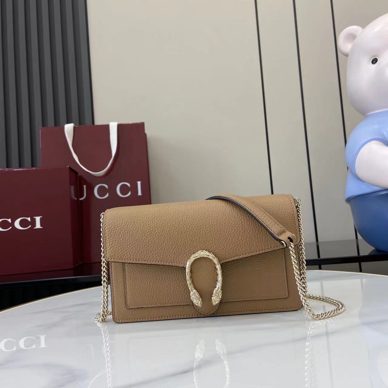 Сумка Gucci Dionysus бежевая