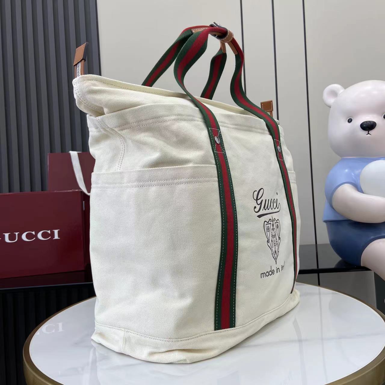 Сумка Gucci из канвы с принтом