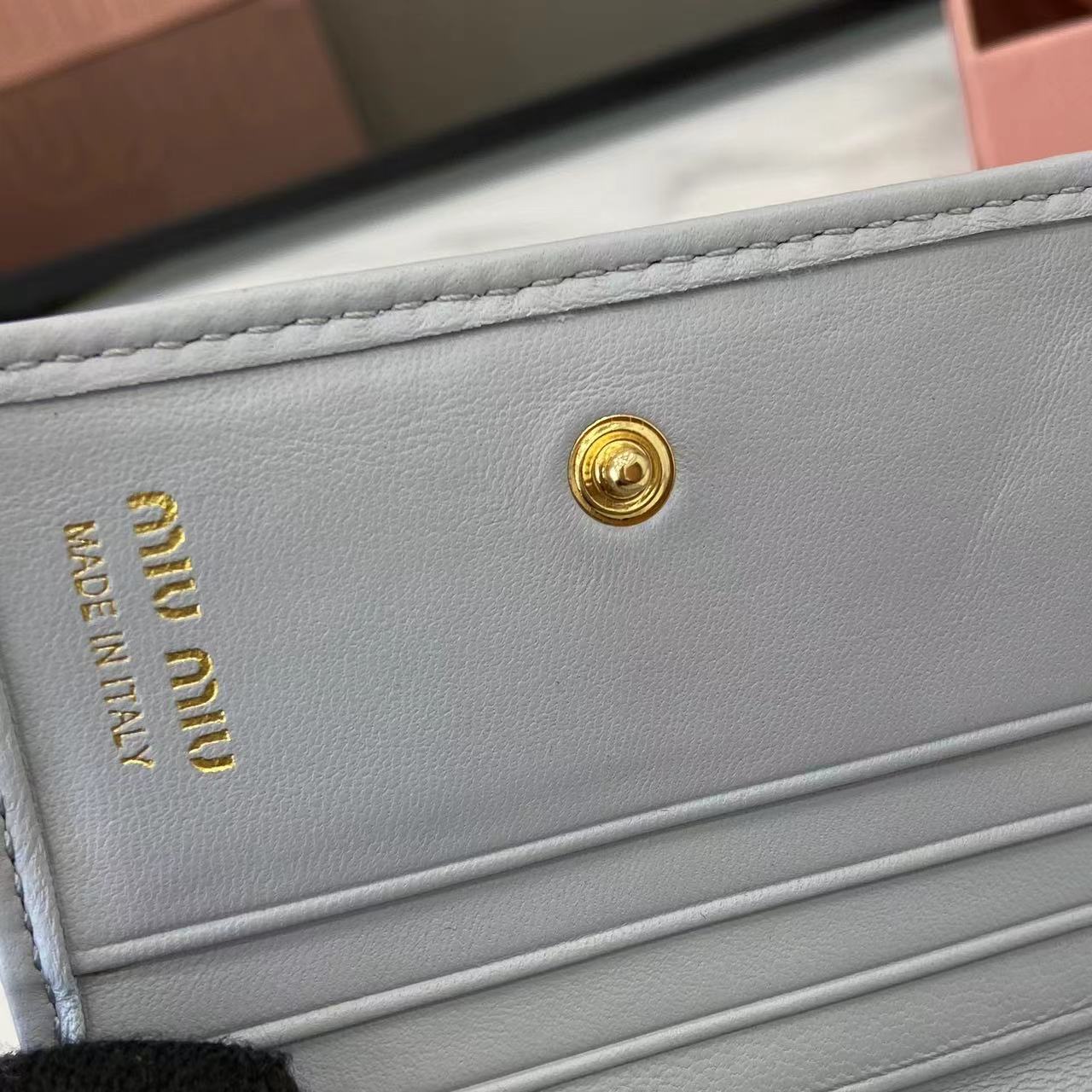 Pocket Wallet Lambskin Leather Small Wallet Coin Purse Card Holder-Light Grey 9 i1749277346782 5286 0 7