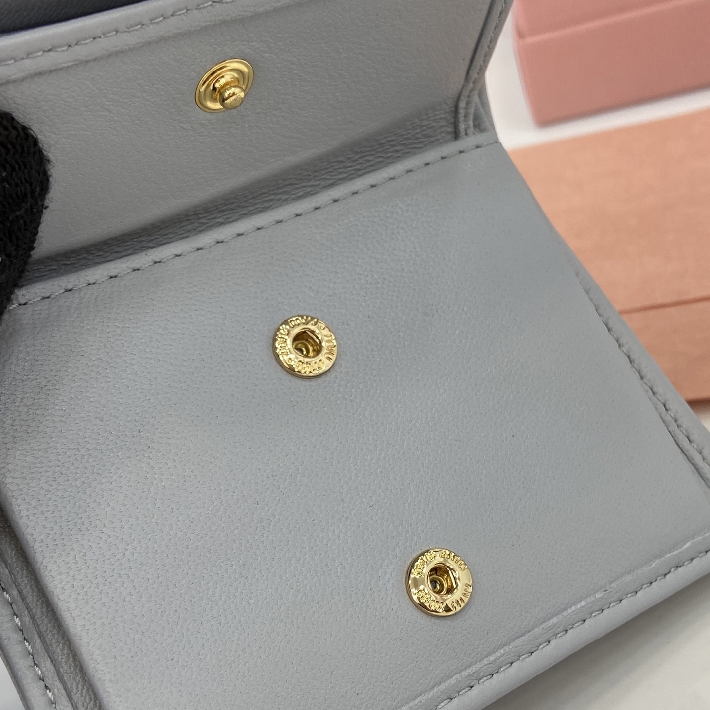 Pocket Wallet Lambskin Leather Small Wallet Coin Purse Card Holder-Light Grey 11 i1749277349244 2275 0 9
