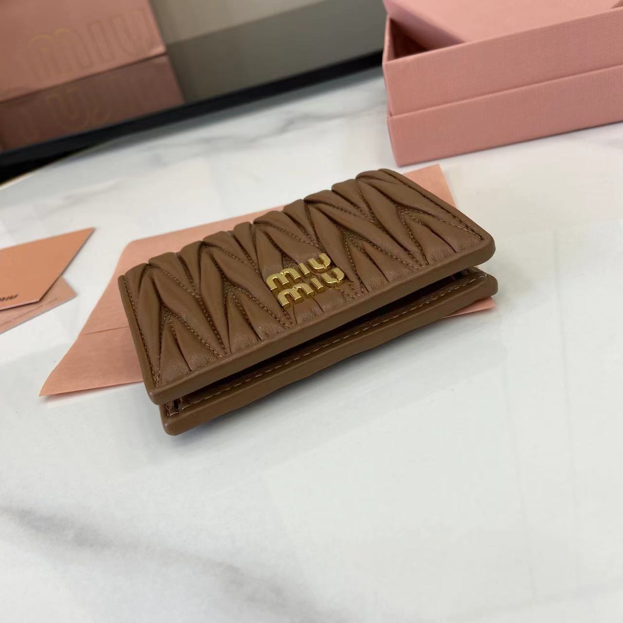 Pocket Wallet Small Clutch Genuine Leather Card Holder 5MV205294 Caramel 5 i1749277362424 6696 0 3