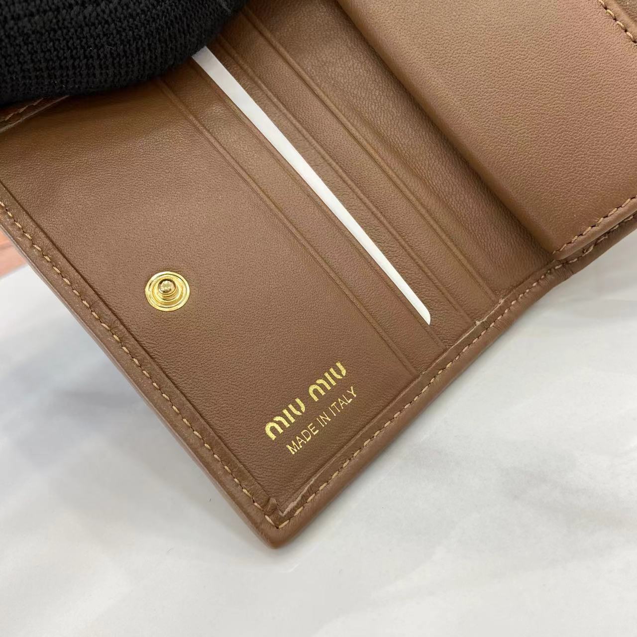 Pocket Wallet Small Clutch Genuine Leather Card Holder 5MV205294 Caramel 9 i1749277364340 4135 0 7