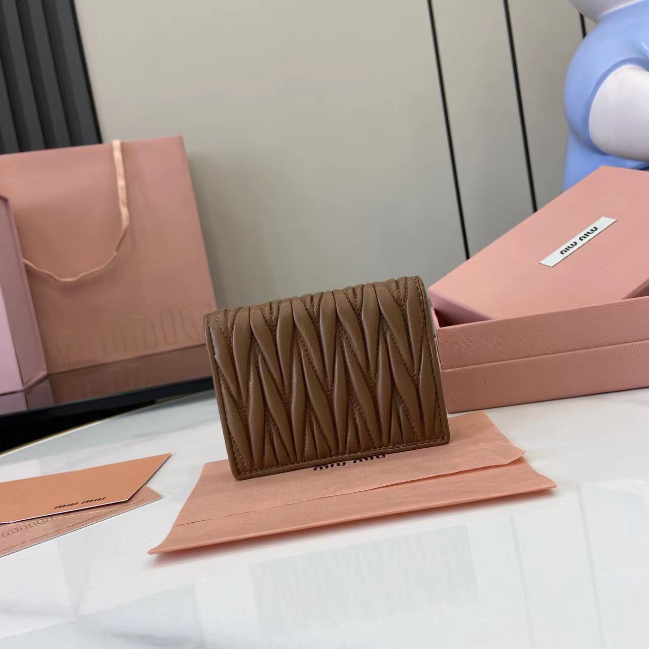 Pocket Wallet Small Clutch Genuine Leather Card Holder 5MV205294 Caramel 4 i1749277364340 870 0 2