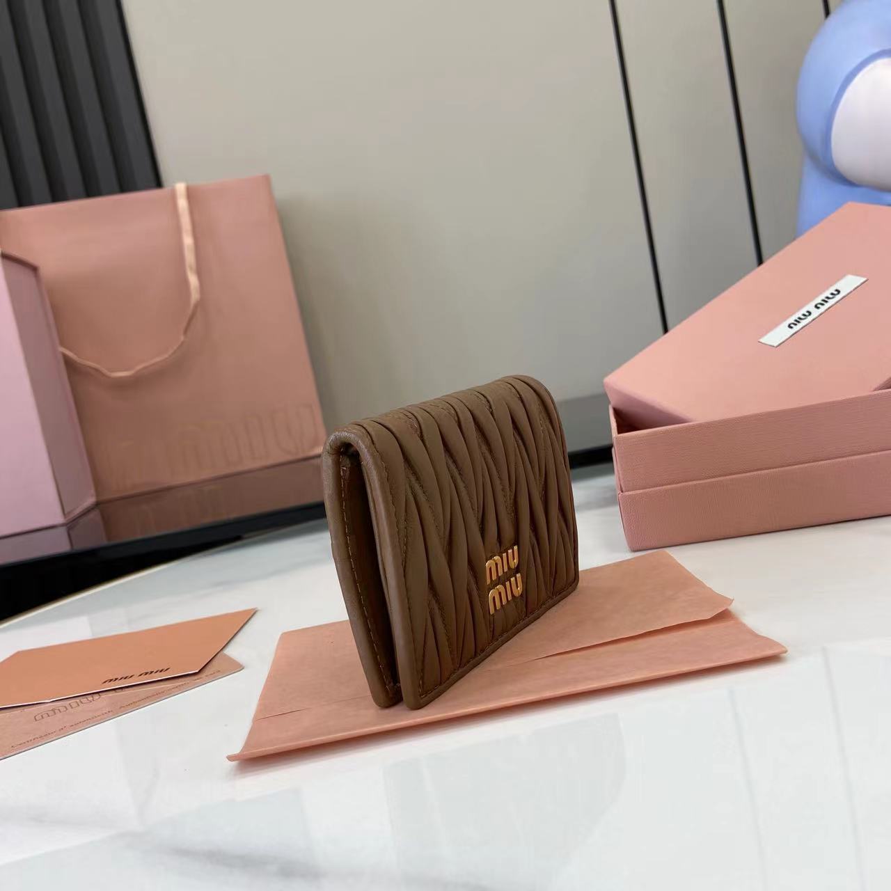 Pocket Wallet Small Clutch Genuine Leather Card Holder 5MV205294 Caramel 3 i1749277364341 2559 0 1