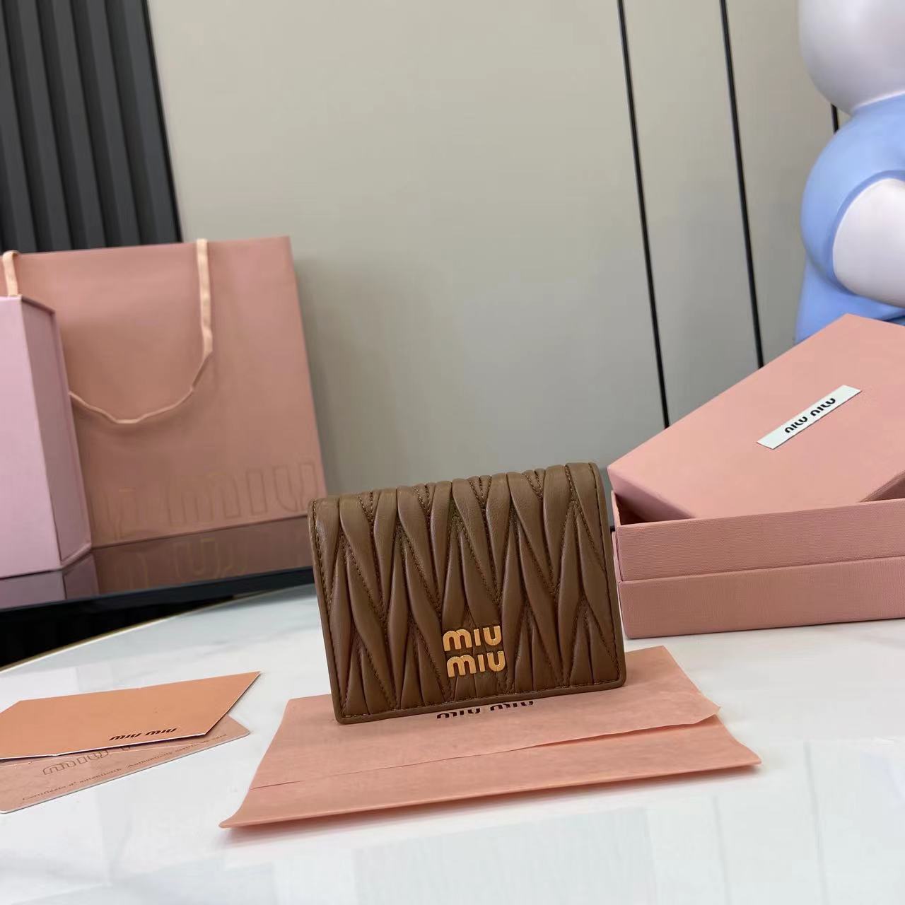 Pocket Wallet Small Clutch Genuine Leather Card Holder 5MV205294 Caramel 2 i1749277364932 6011 0 0