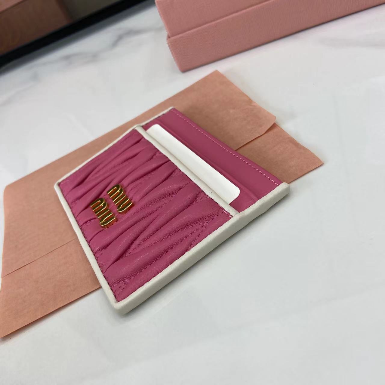 Miu Miu Lambskin Leather Card Holder - Chic & Compact Design 7 i1749277578529 3766 0 5
