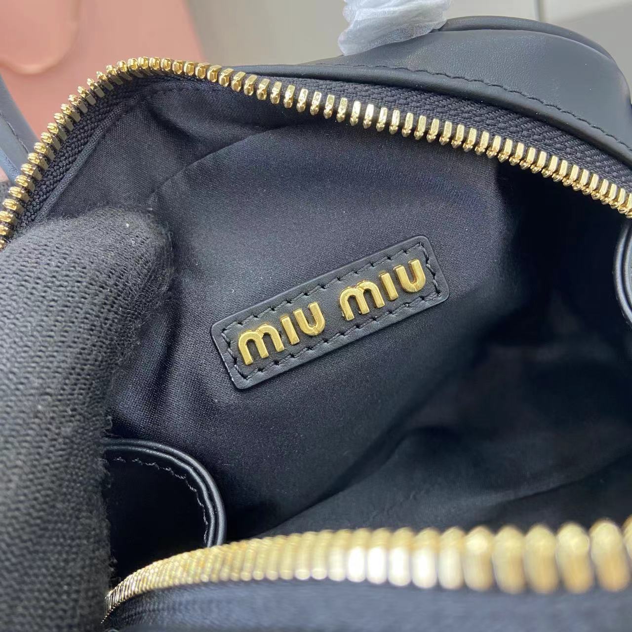 Miu Miu IVY Black Leather Handbag - Chic & Compact, Model 5BC085 10 i1749623743952 9677 0 8
