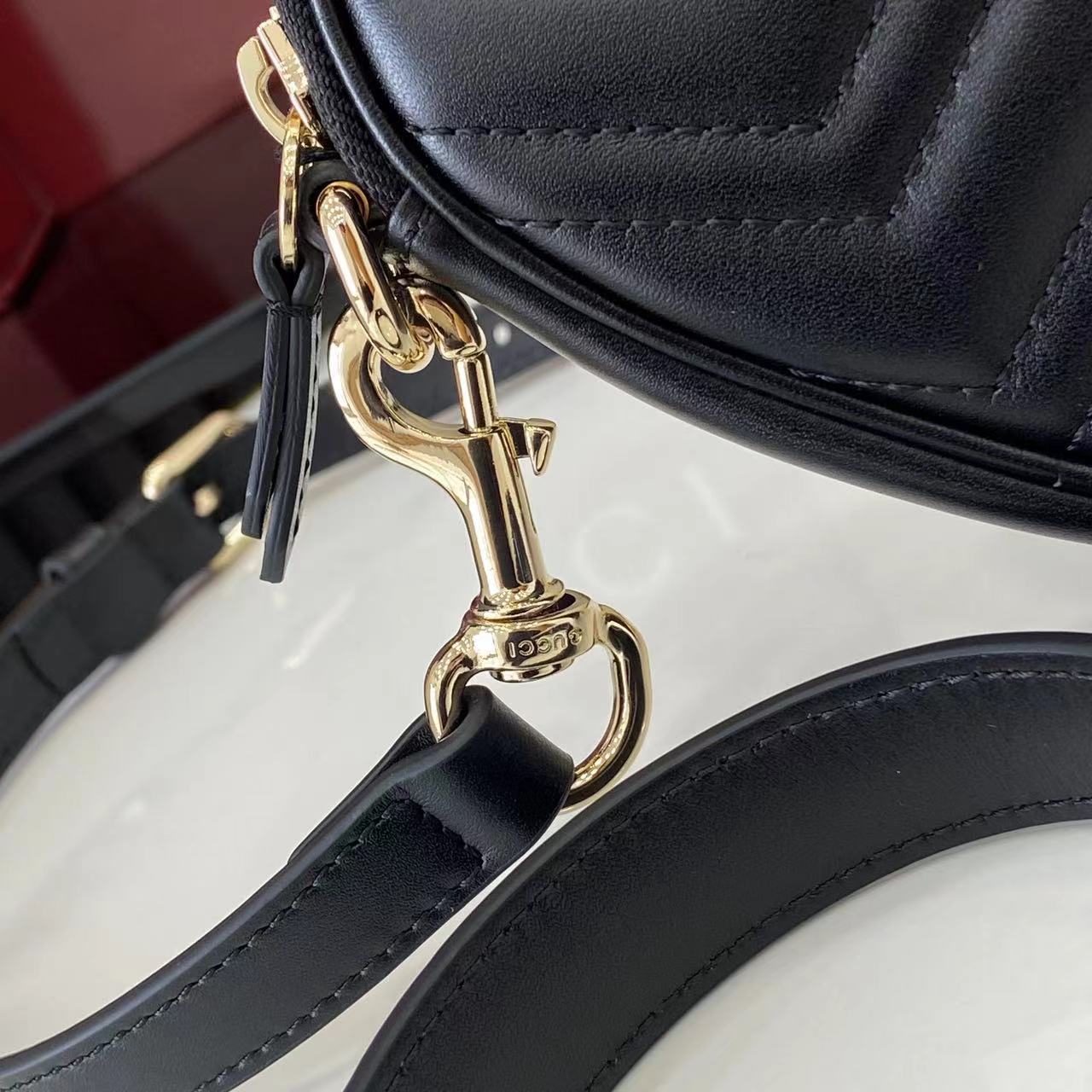Gucci Marmont Mini Heart Bag - Black Leather, Gold Hardware, Compact Design 11 i1750580679131 3391 0 9