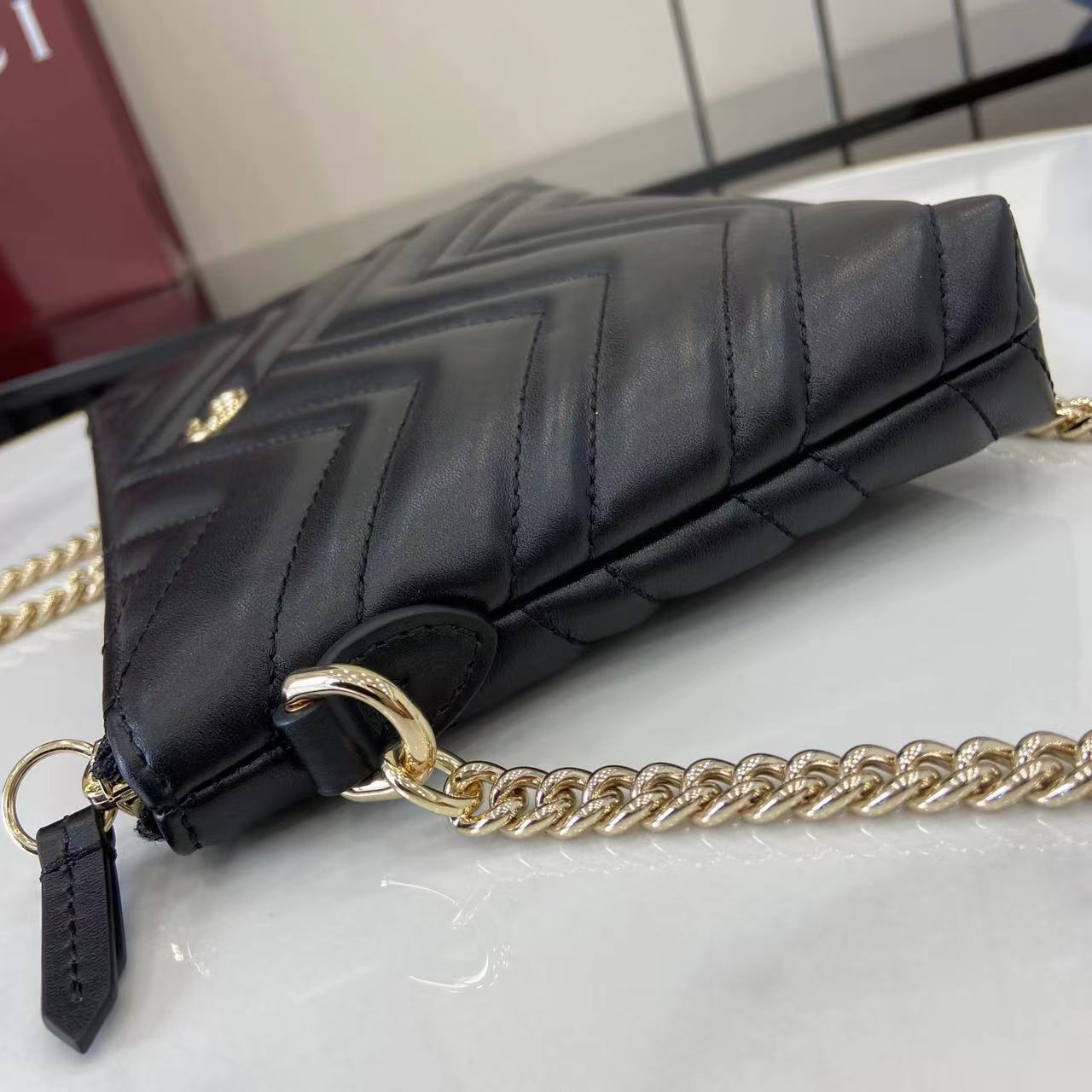 Gucci Marmont Black Leather Chain Wallet Bag - Iconic Design 11 i1750672779013 4693 0 9