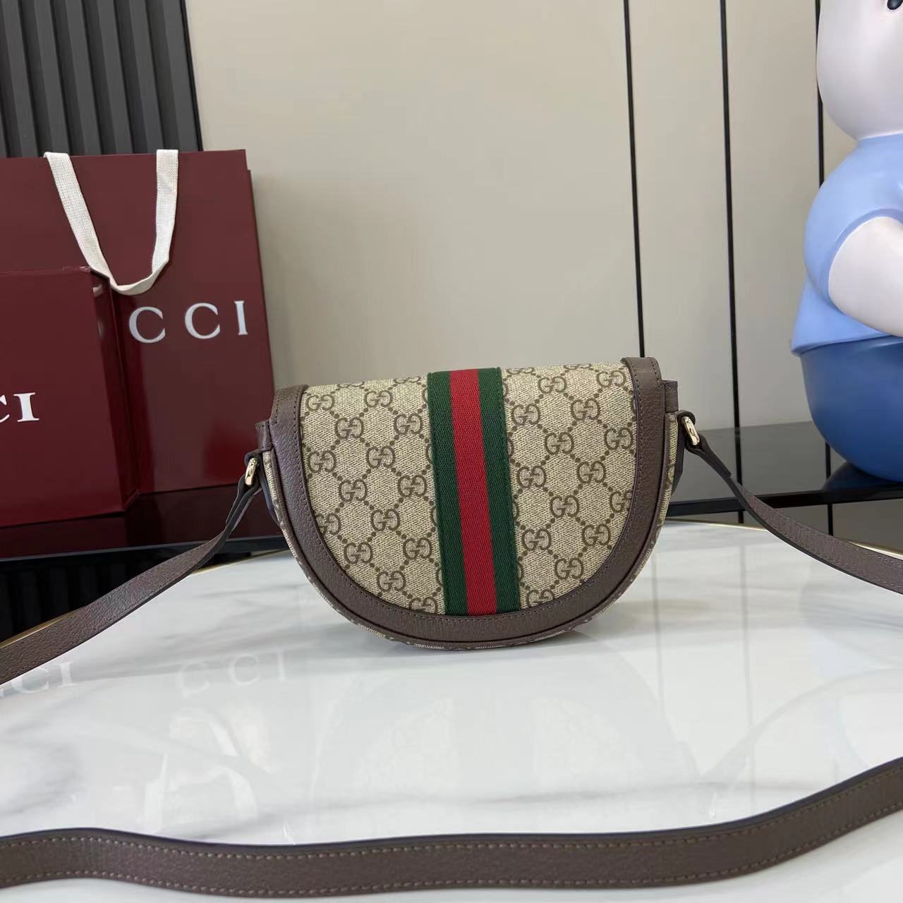 Полусумка Gucci с монограммой и ремешком