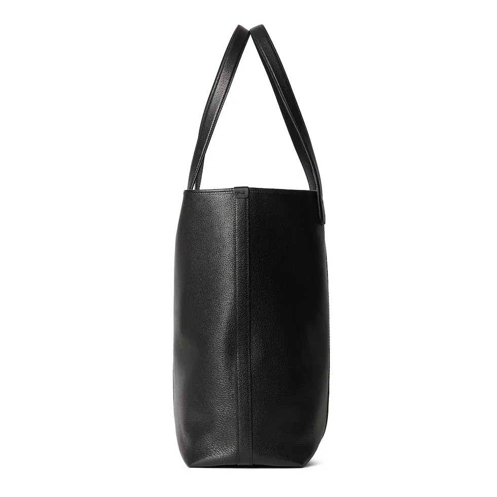 Gucci Ophidia Tote Bag in Black Leather with Double G and Web Stripe Detail 8 i1751781276153 6272 0 6