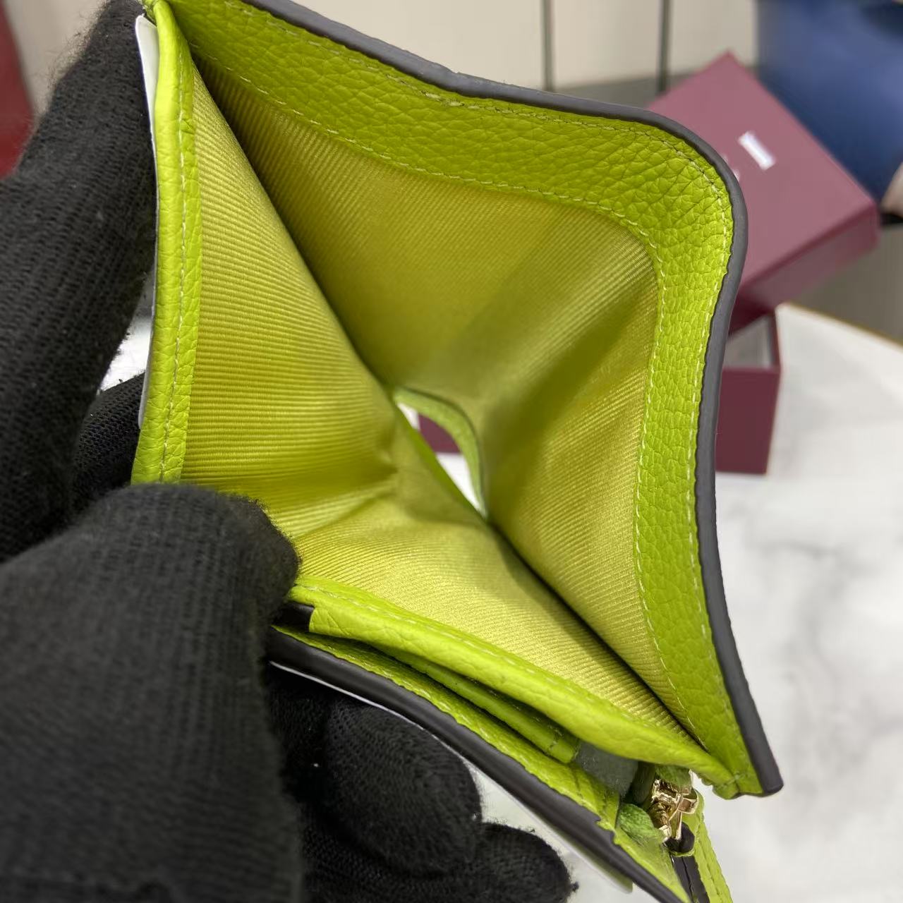 Gucci Marmont Beige & Green Supreme Canvas Card Case Wallet 9 i1754117230850 2147 0 8