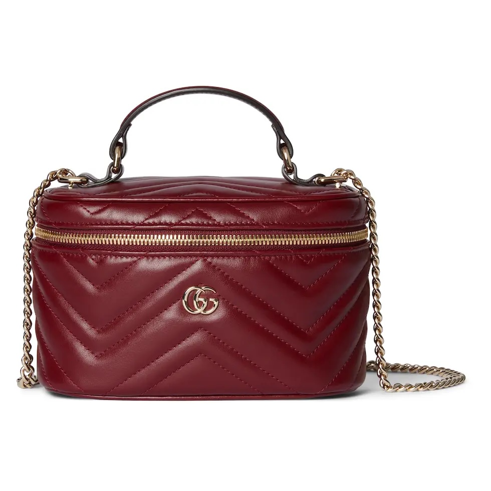 Gucci Marmont Chain Cosmetic Case in Rosso Ancora Leather with GG Logo 1 i1755937993705 1770 0 0