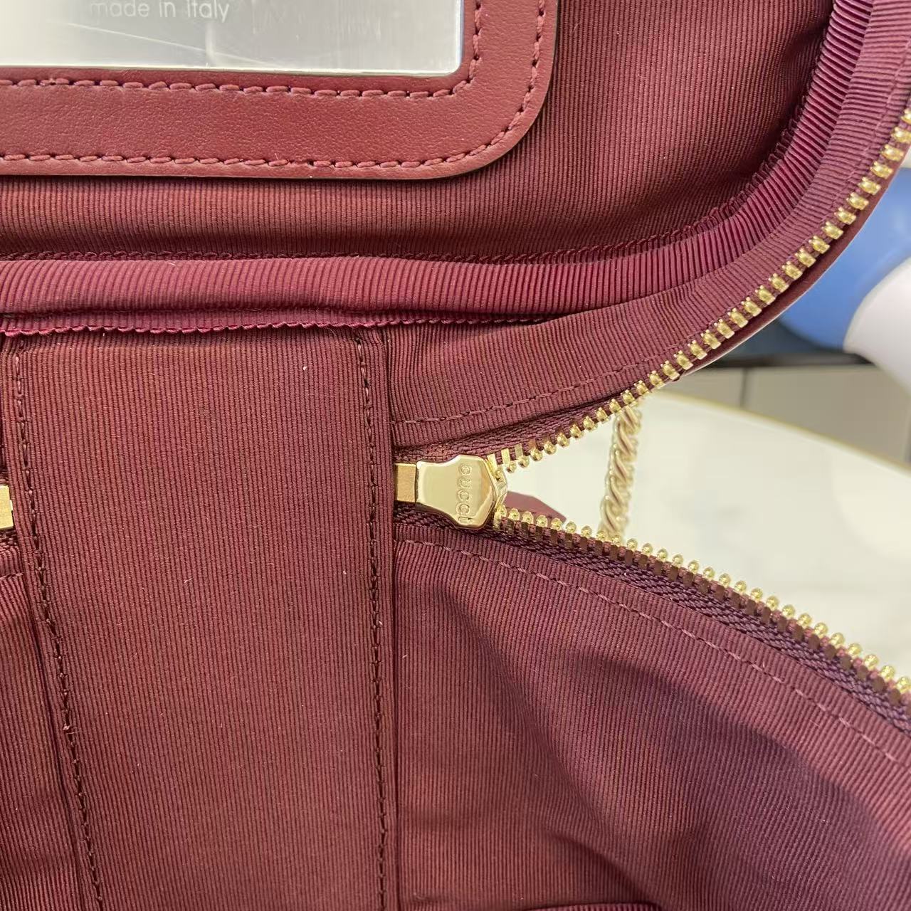 Gucci Marmont Chain Makeup Bag - Rosso Ancora Red Leather, 19 x 11.5 cm 12 i1756029333606 3959 0 10