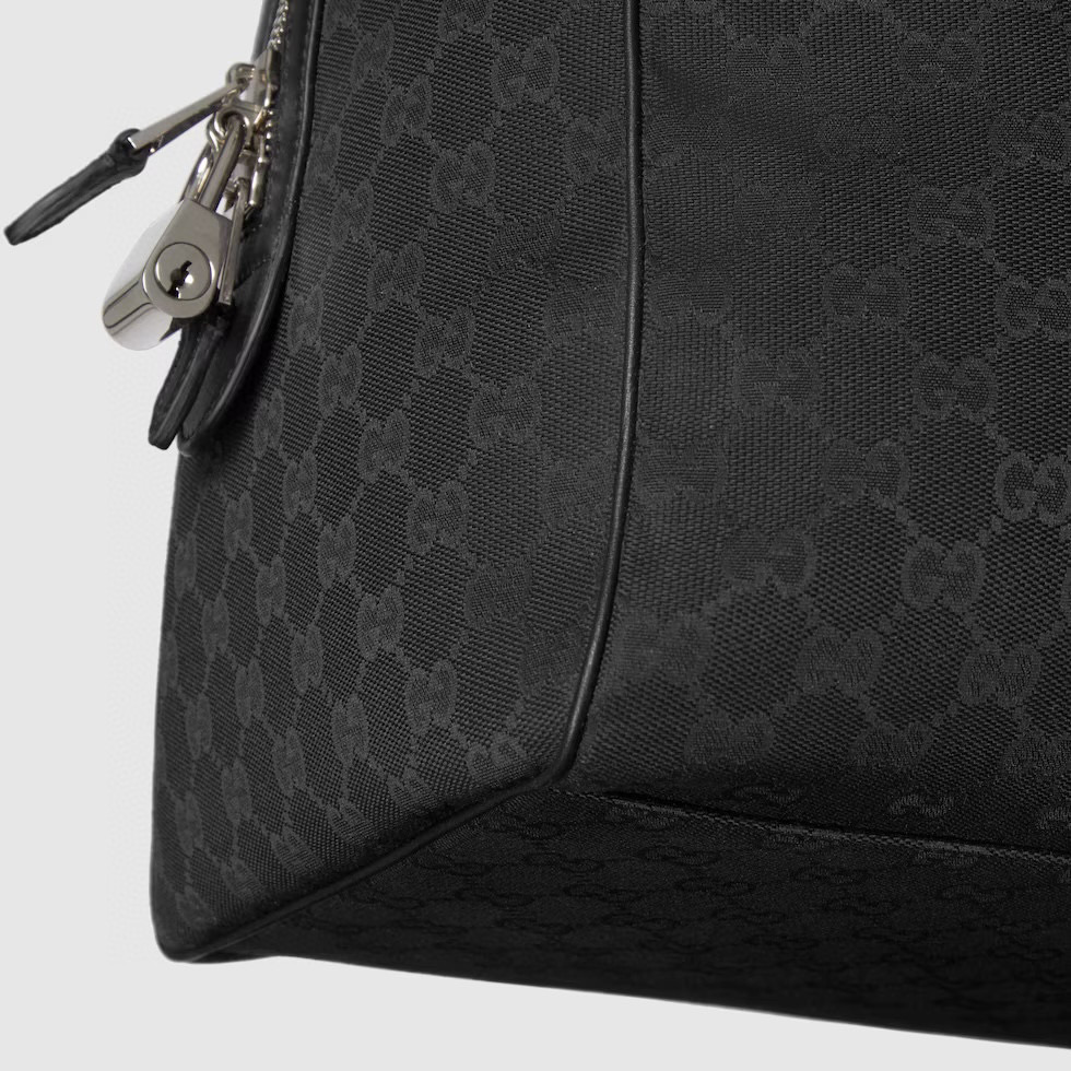 Gucci Duffel Bag in Black GG Canvas with Signature Webbing 9 i1756198014236 2199 0 8