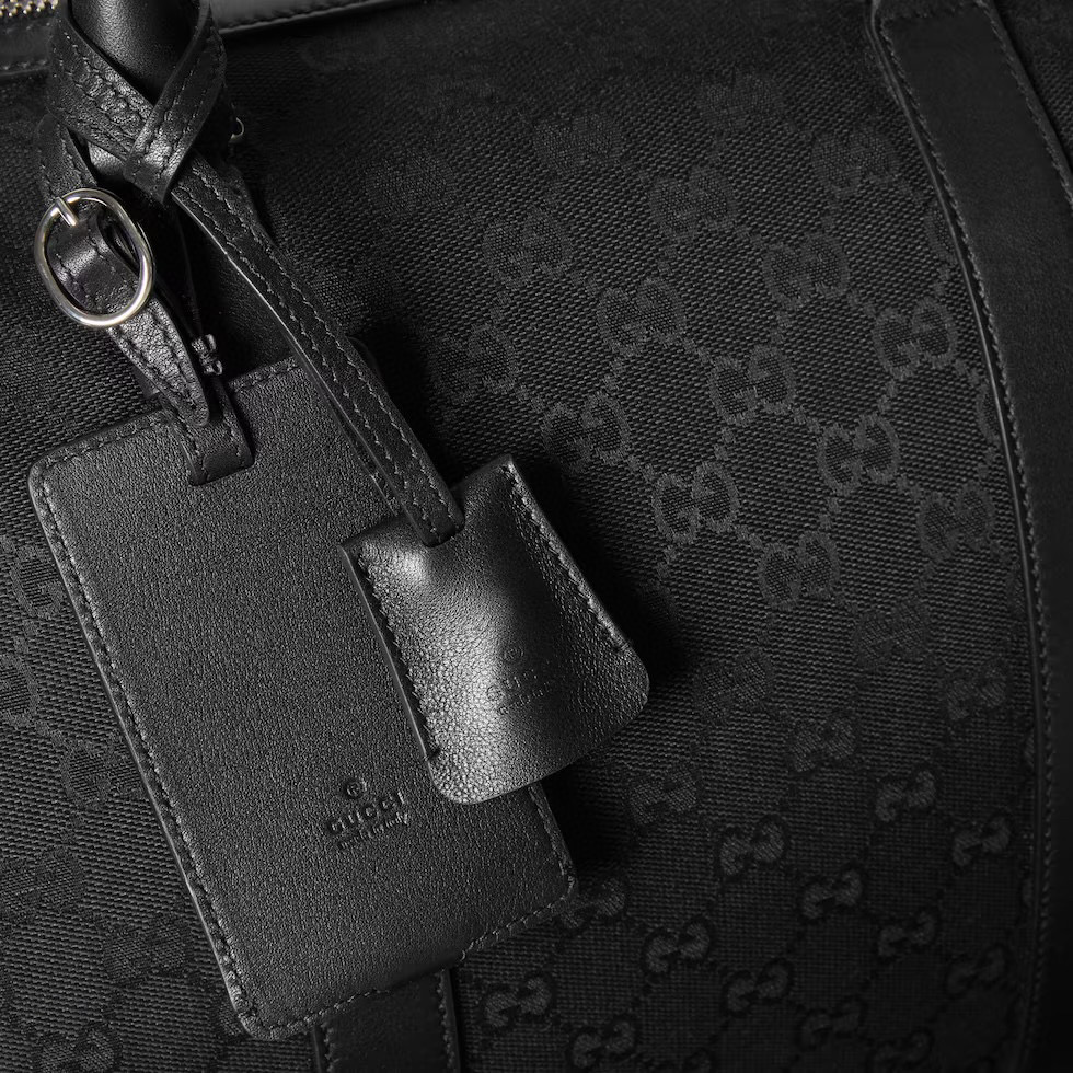 Gucci Duffel Bag in Black GG Canvas with Signature Webbing 5 i1756198014236 4964 0 4