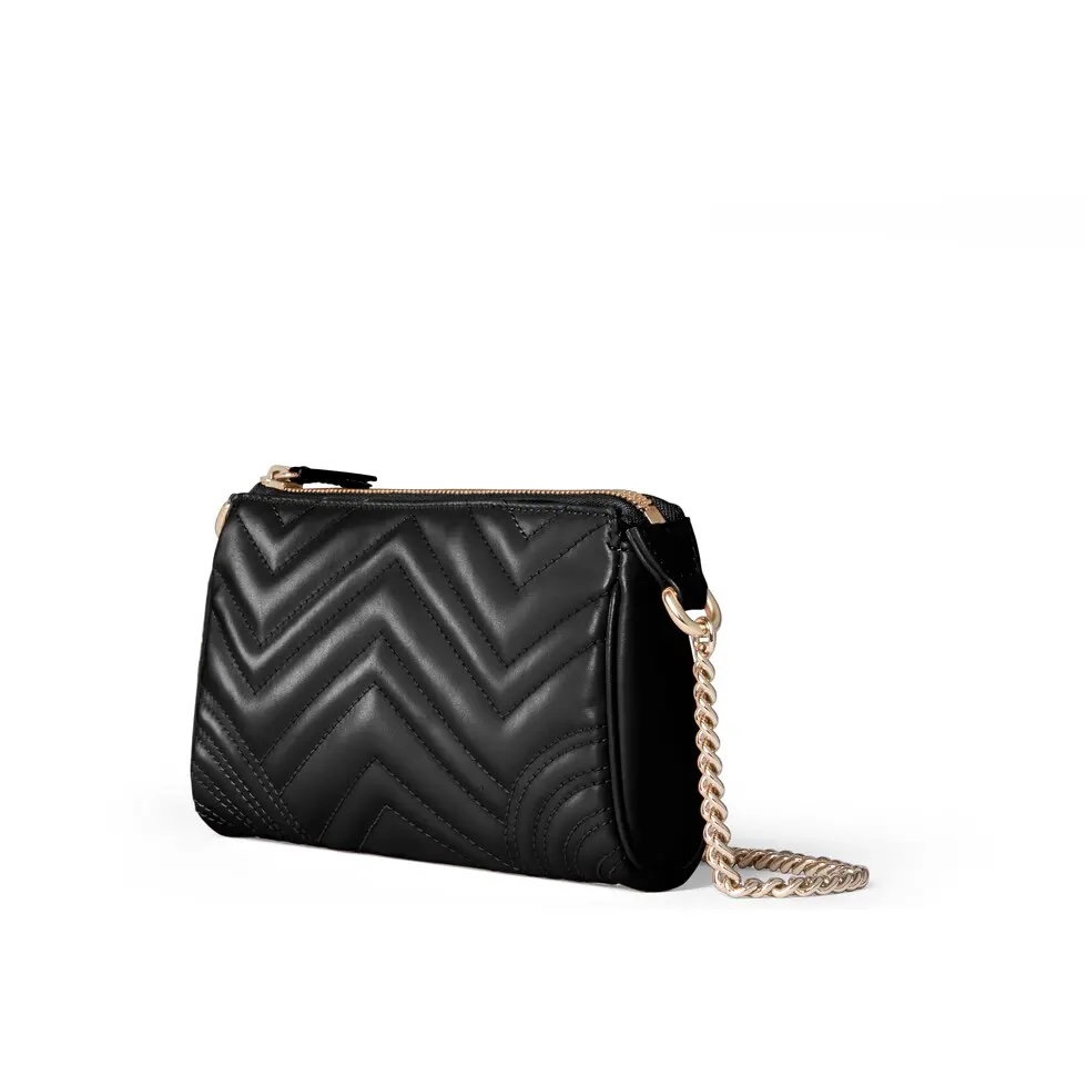 Gucci Marmont Small Shoulder Bag - Black Quilted Leather with Chain Strap 3 i1756531244229 2165 0 1
