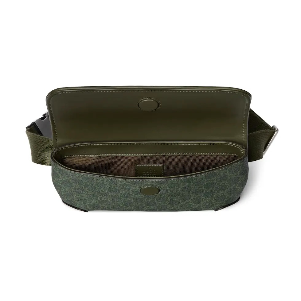 Gucci Green Coated Canvas Belt Bag with Tonal Leather Trim 8 i1756533109567 7866 0 6