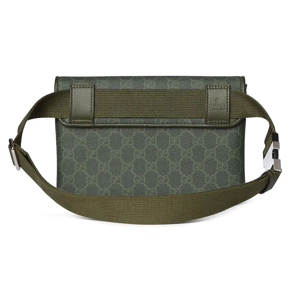 Gucci Green Coated Canvas Belt Bag with Tonal Leather Trim 6 i1756533109567 8239 0 4