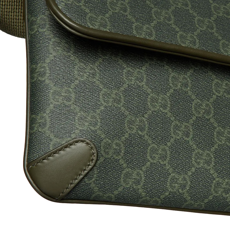 Gucci Green Coated Canvas Belt Bag with Tonal Leather Trim 9 i1756533109574 3431 0 7