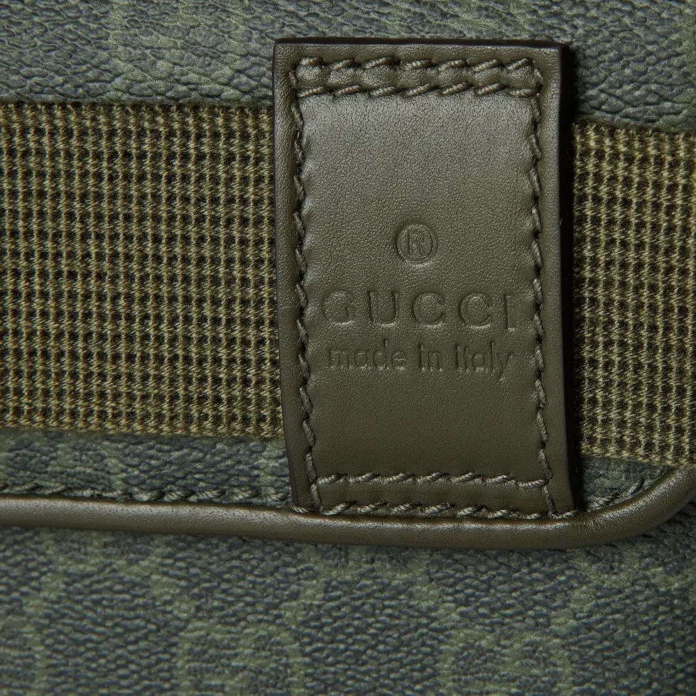 Gucci Green Coated Canvas Belt Bag with Tonal Leather Trim 5 i1756533109580 9711 0 3