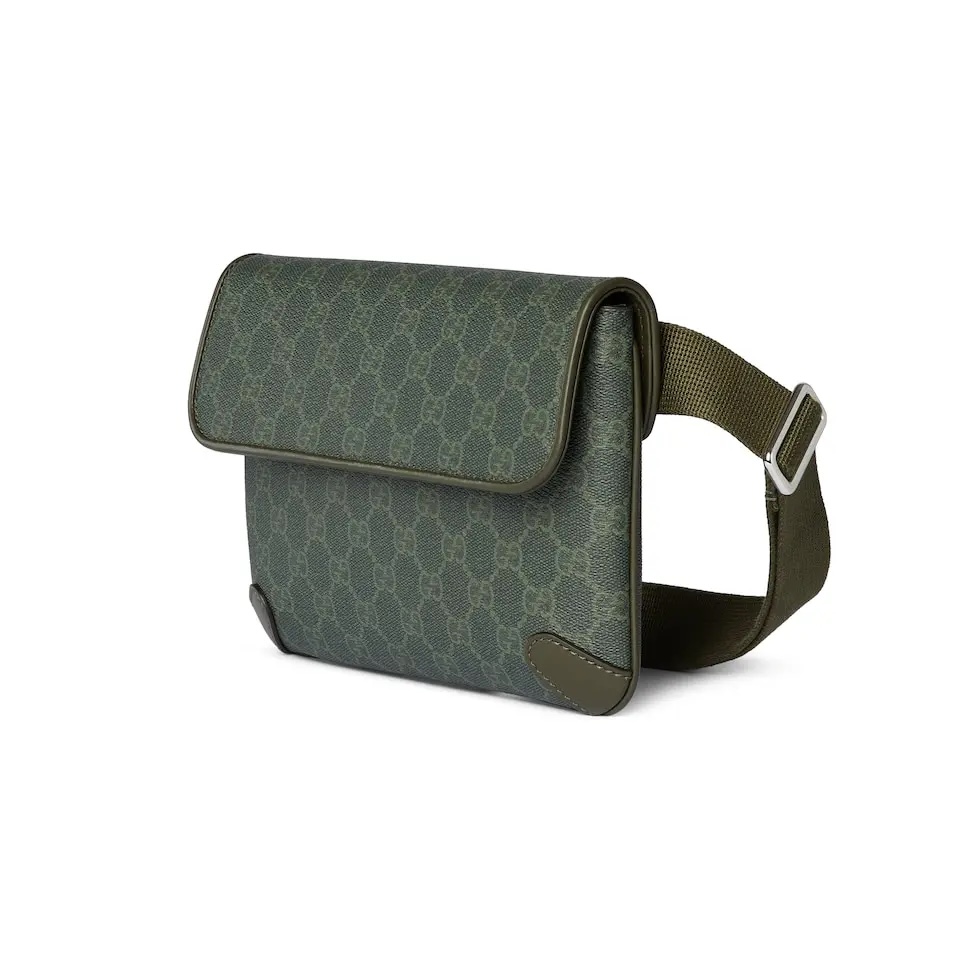Gucci Green Coated Canvas Belt Bag with Tonal Leather Trim 3 i1756533116332 1490 0 1