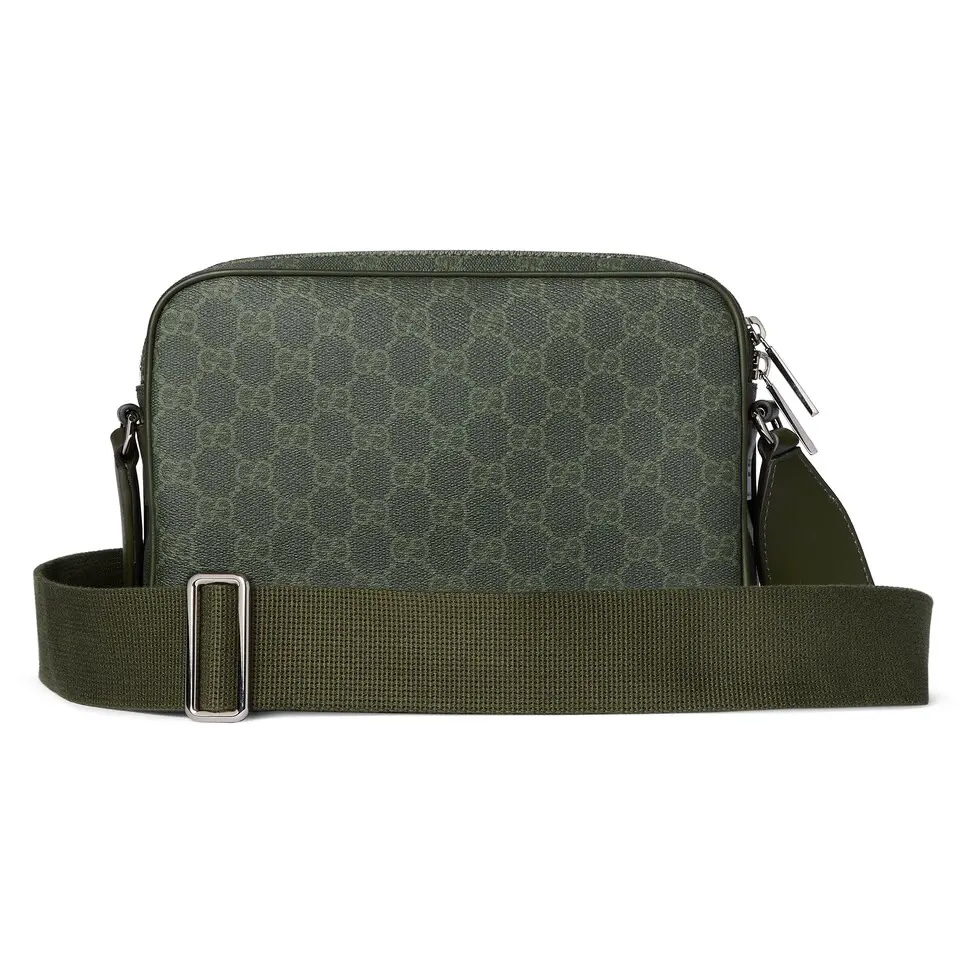 Gucci Small Messenger Bag in Forest Green GG Coated Canvas 5 i1756533217179 3937 0 4