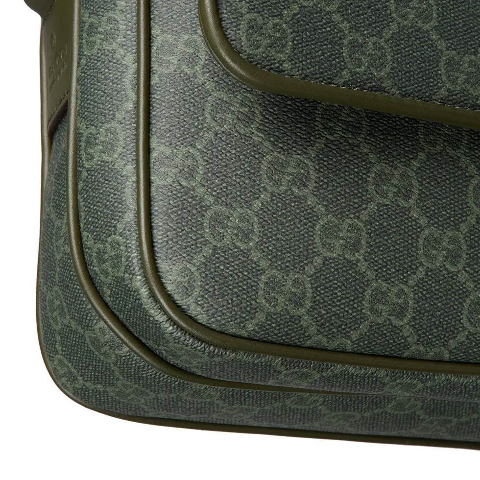 Gucci Small Messenger Bag in Forest Green GG Coated Canvas 8 i1756533217179 7837 0 7