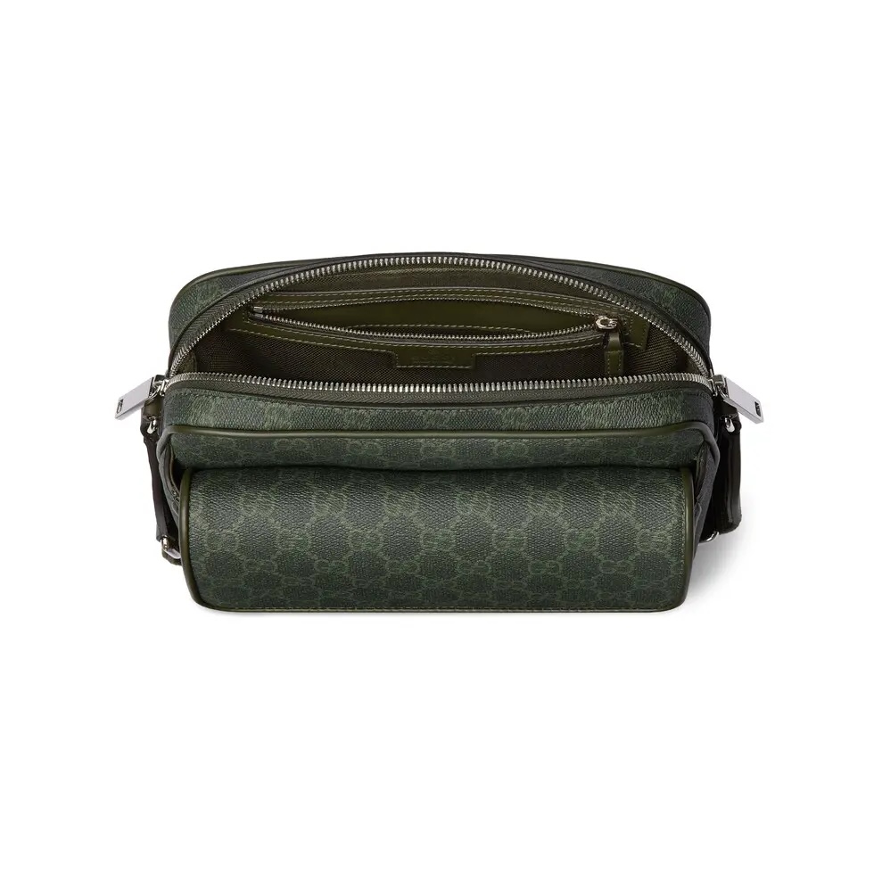 Gucci Small Messenger Bag in Forest Green GG Coated Canvas 7 i1756533217201 6410 0 6