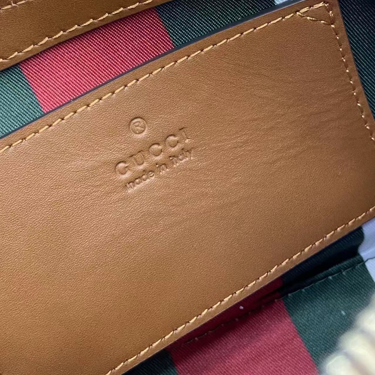 Gucci Emblem Small Shoulder Bag Beige and Dark Brown, Gucci Letter Pattern 10 i1756828196691 3502 0 8