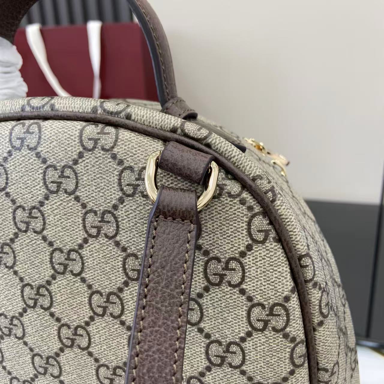 Gucci Ophidia GG Supreme Mini Backpack Beige/Brown Leather Trim 14 i1757138876950 396 0 12
