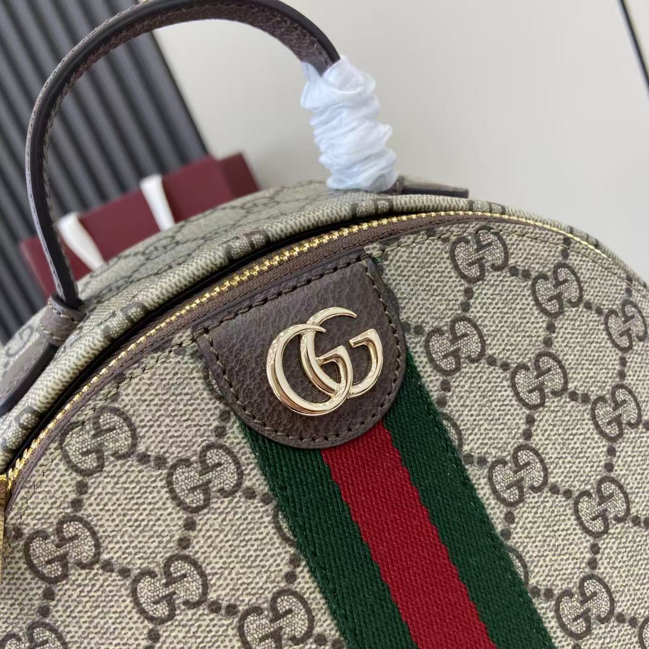 Gucci Ophidia GG Supreme Mini Backpack Beige/Brown Leather Trim 11 i1757138876950 5723 0 9