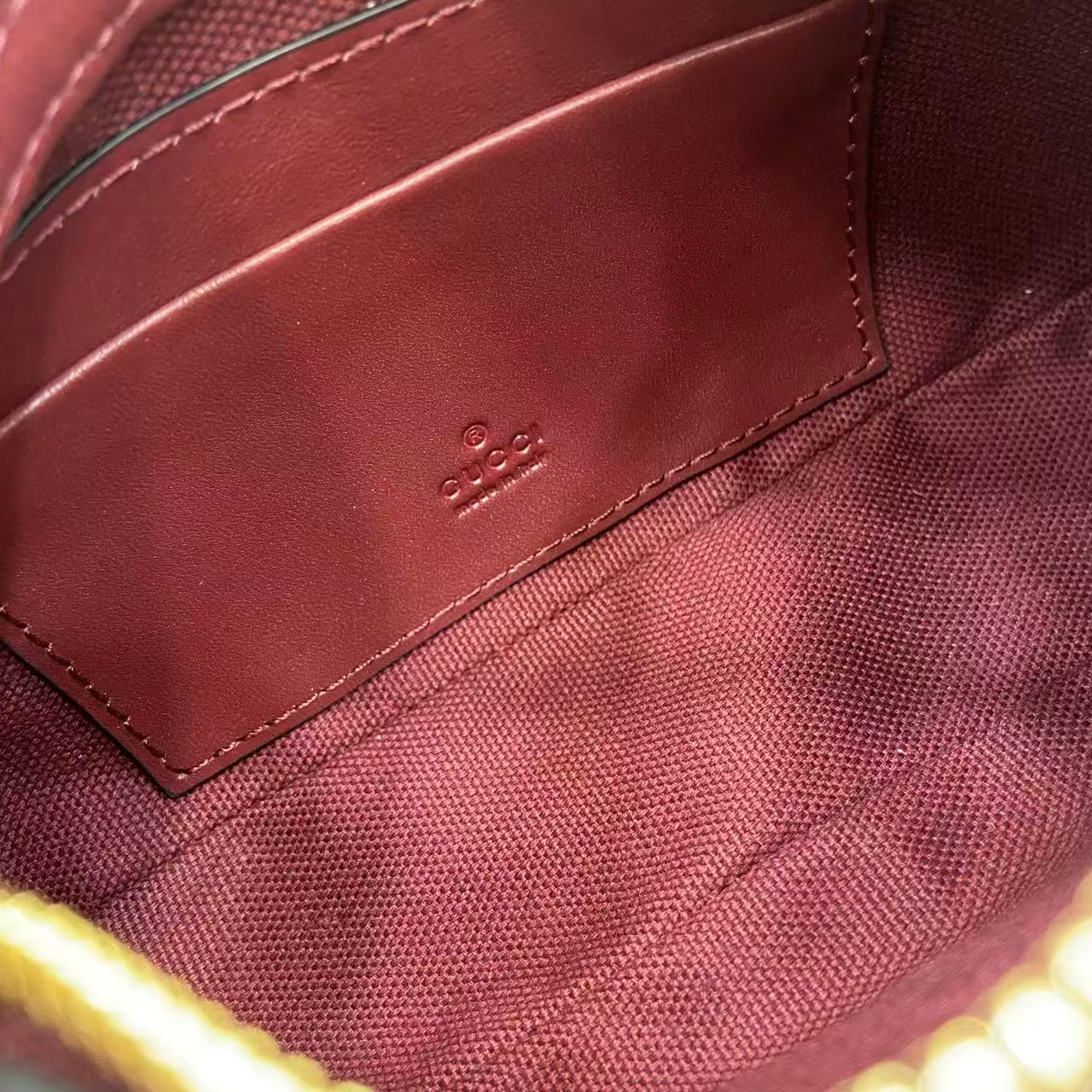 Gucci Emblem Small Shoulder Bag - Embossed Leather, Gold Chain Strap 9 i1757313216647 2393 0 7