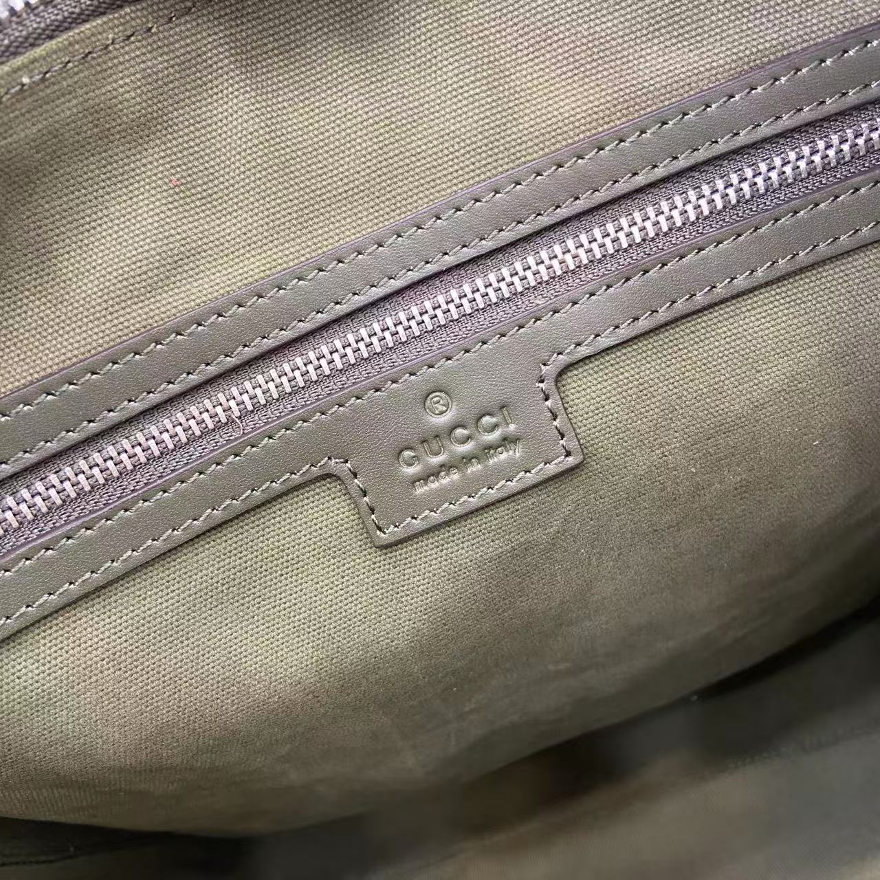 Gucci Supreme Canvas Messenger Bag, Forest Green with Leather Trim 9 i1757746196835 8971 0 8