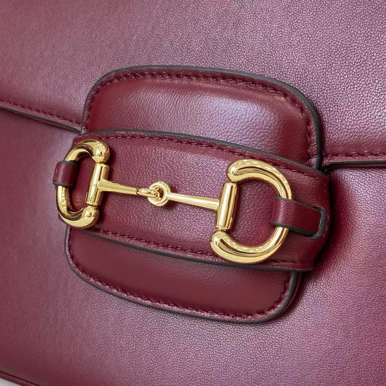 Gucci Horsebit 1955 Red Leather Shoulder Bag - Elegant & Timeless Design 6 i1760528114364 598 0 4
