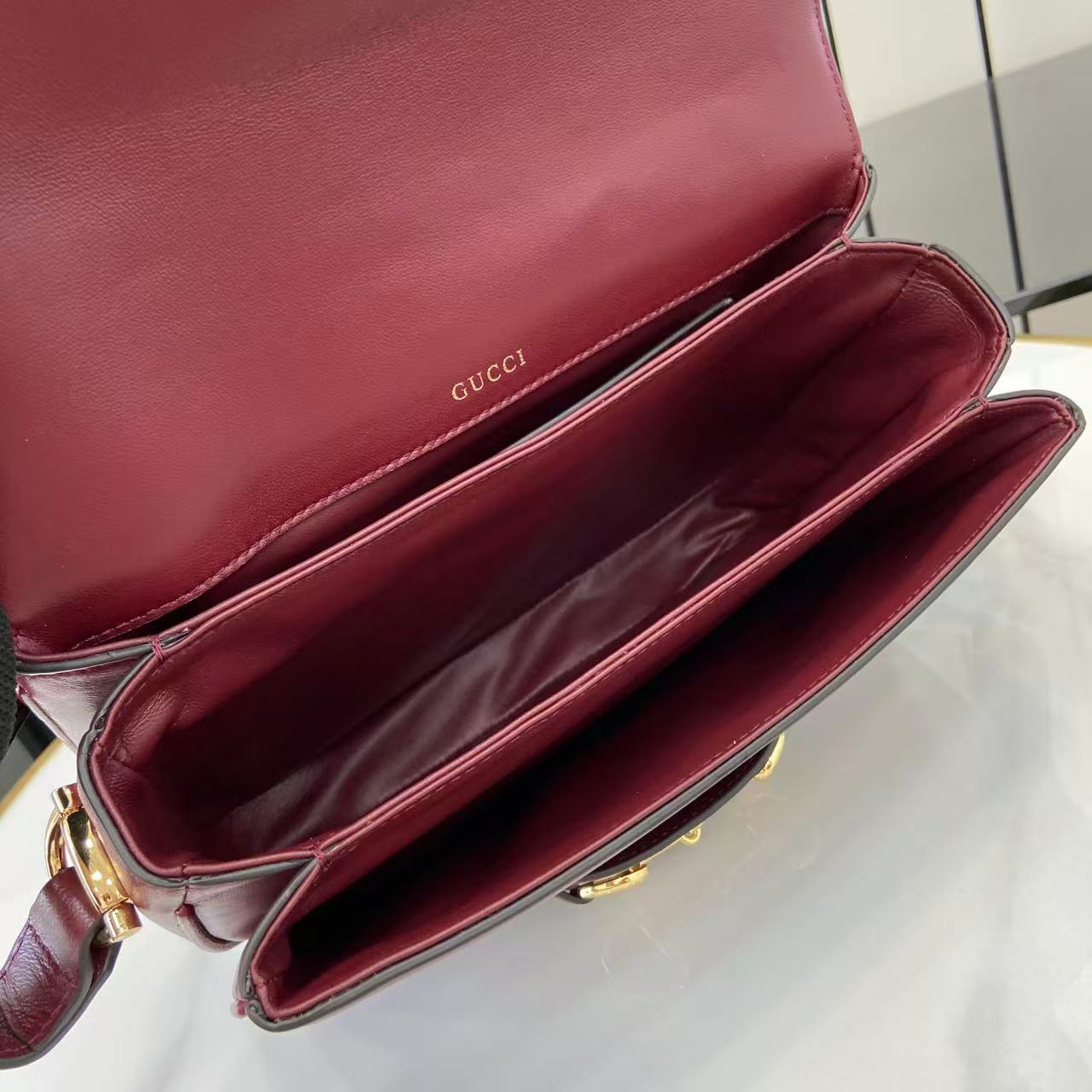 Gucci Horsebit 1955 Red Leather Shoulder Bag - Elegant & Timeless Design 9 i1760528114380 5433 0 7