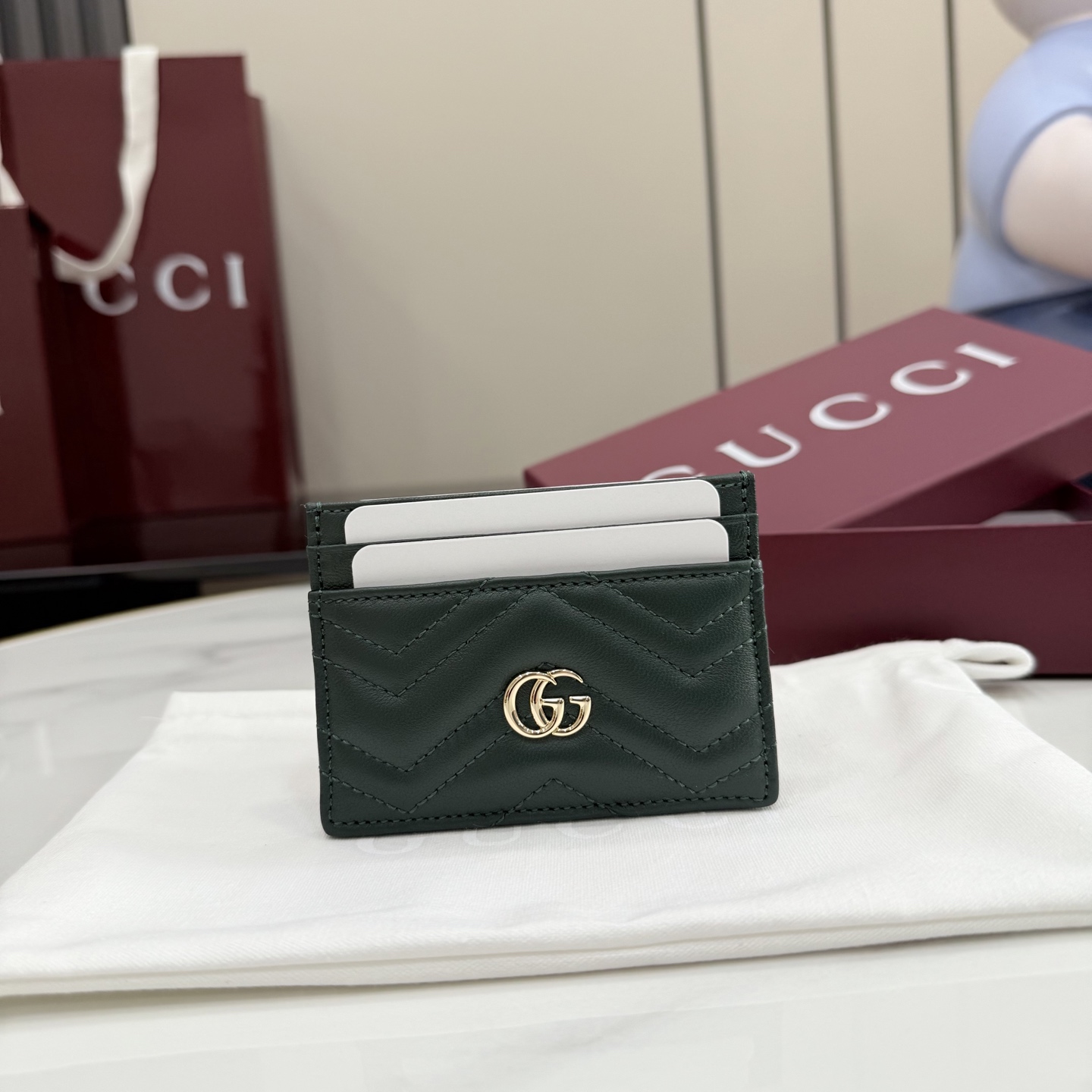 Картхолдер Gucci зеленый