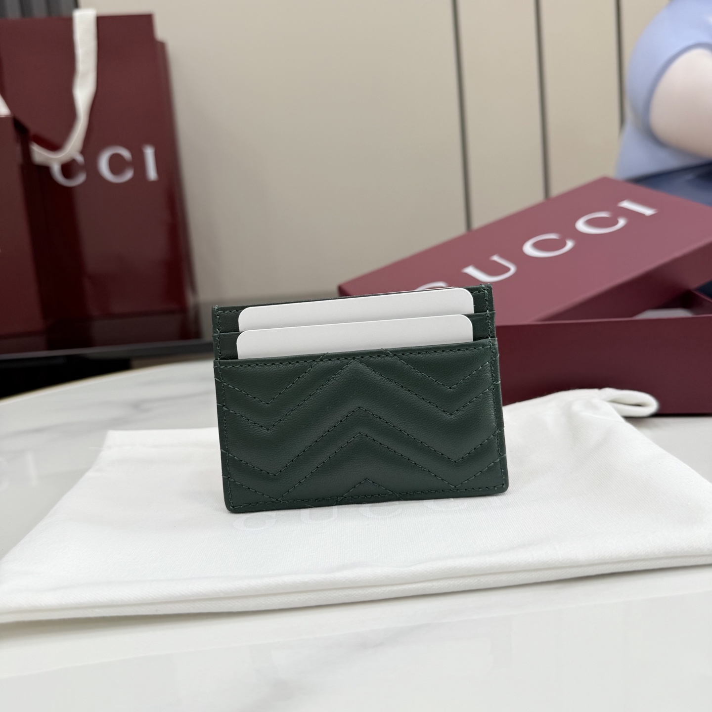 Картхолдер Gucci зеленый