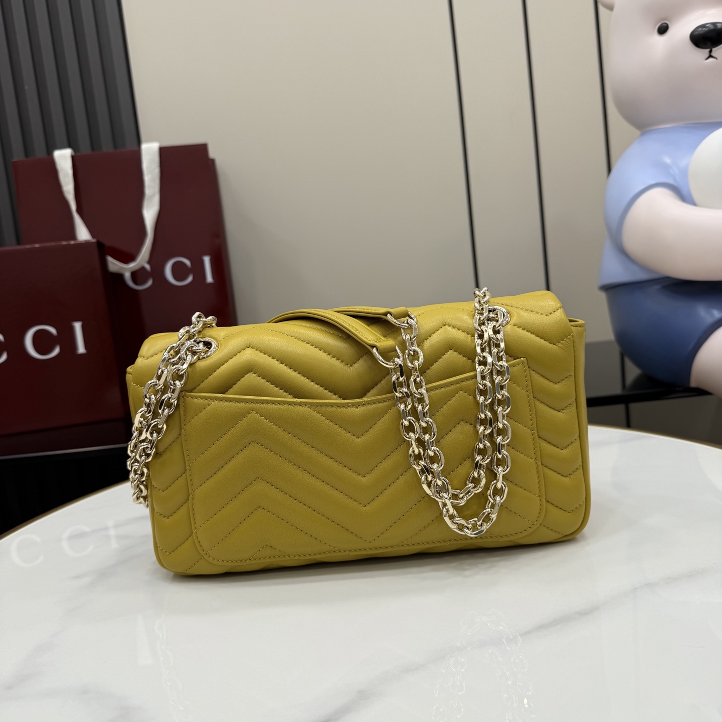 Сумка Gucci Marmont желтая